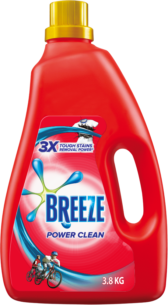 BREEZE DETERG LIQ, 3.8KG, P/CLN