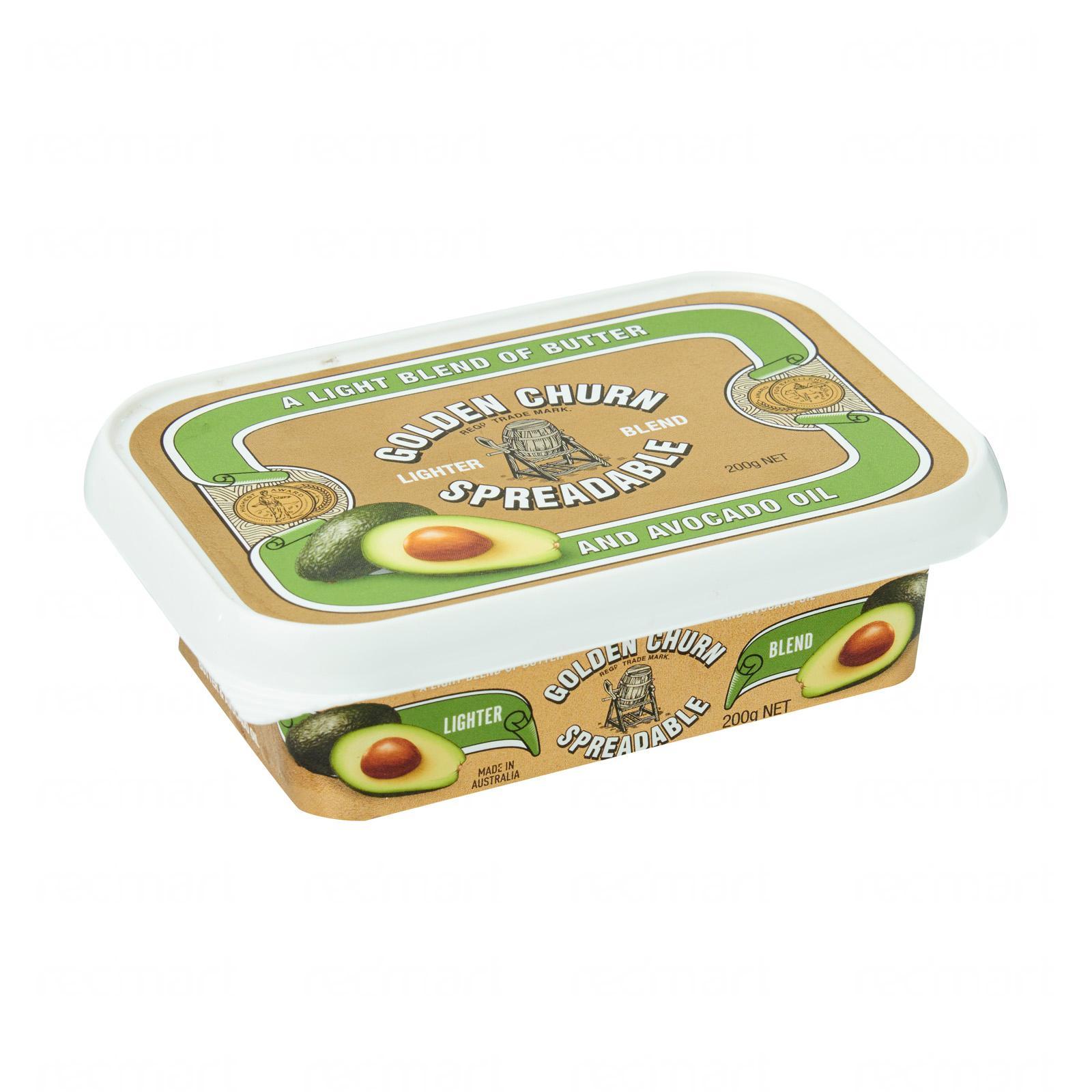 GOLDEN CHURN SPREADABLE TUB, 200G, AVOCADO