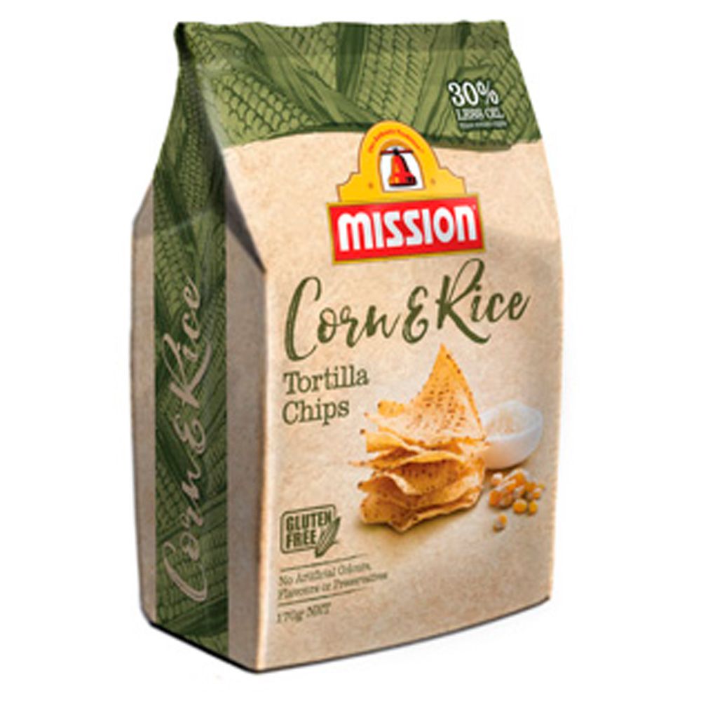 MISSION CORN & RiceMEAL CHIPS 170G