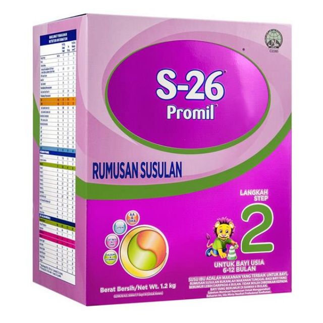 WYETH S26 PROMIL STEP 2 FOLLOW UP FORMULA POWDER 6-12 MONTHS 1.2KG