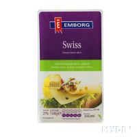 EMBORG NATURAL SLICED CHEESE SWISS 150G