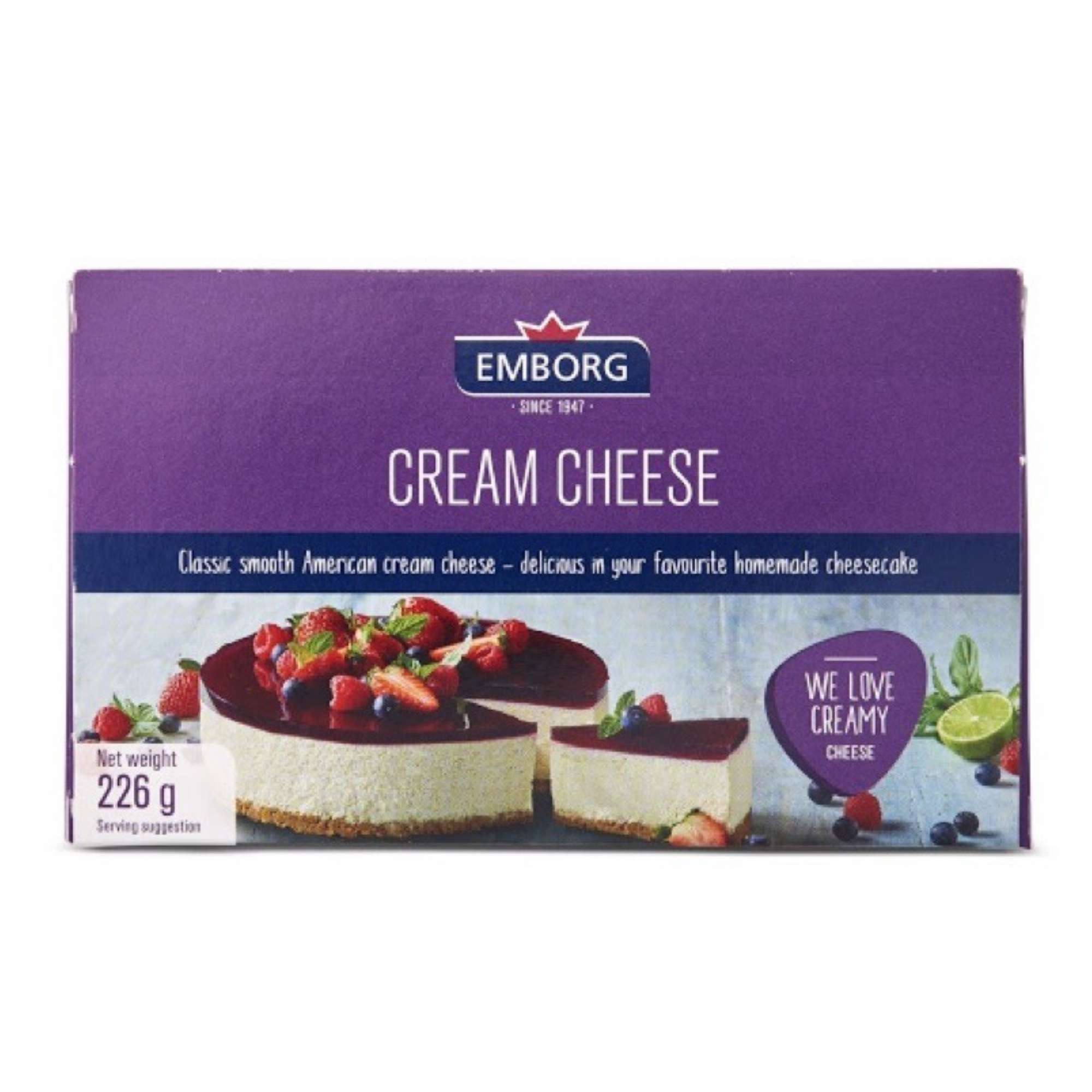 EMBORG US CREAM CHEESE 226G