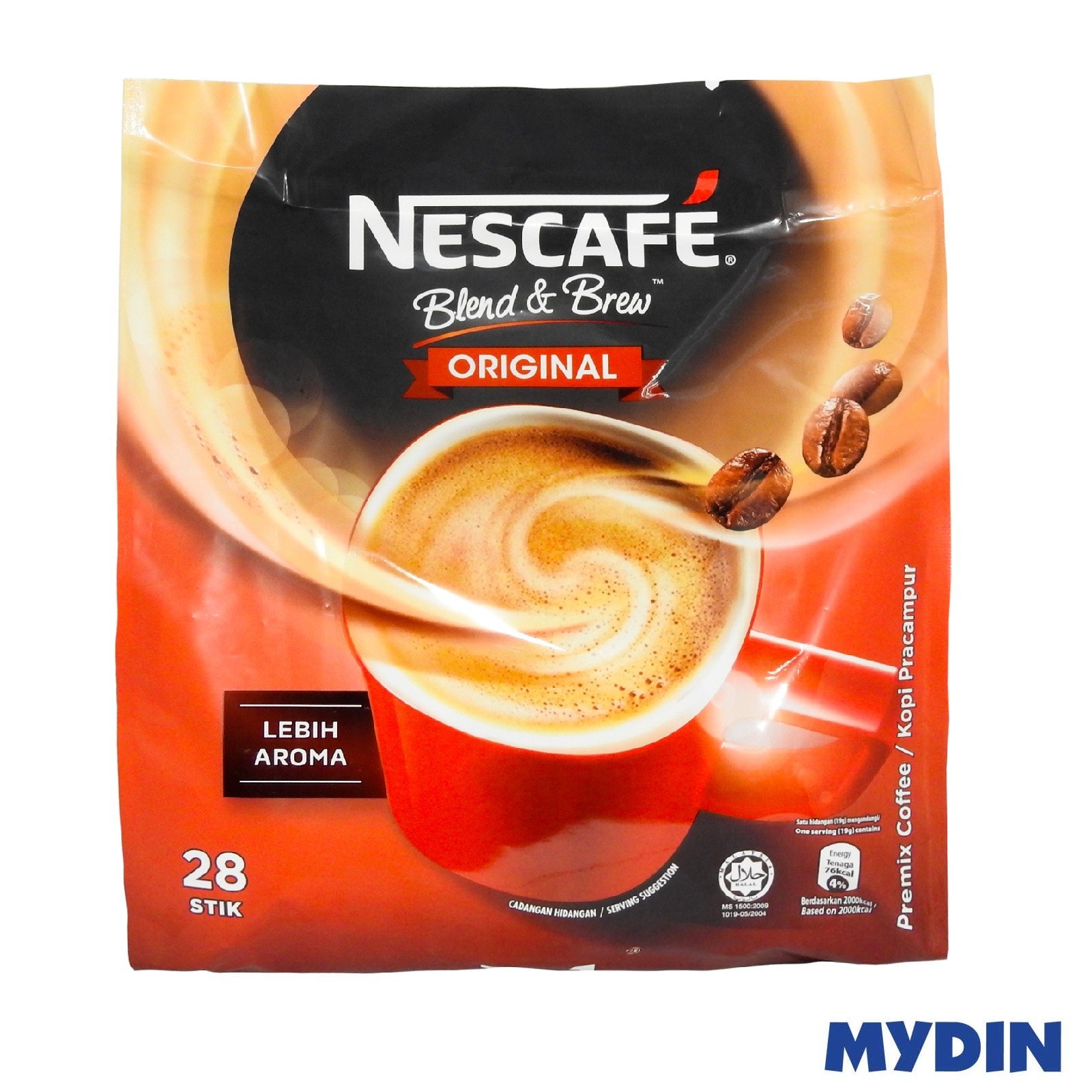 NESCAFE BLEND & BREW ORIGINAL3 IN 1 INSTANT COFFEE 28 X19GM