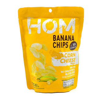 HOM BANANA CHIPS, 45G, CORCHE