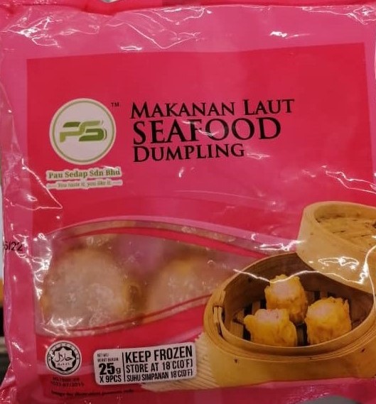 PAU SEDAP SEAFOOD DUMPLINGS 9S, 225G