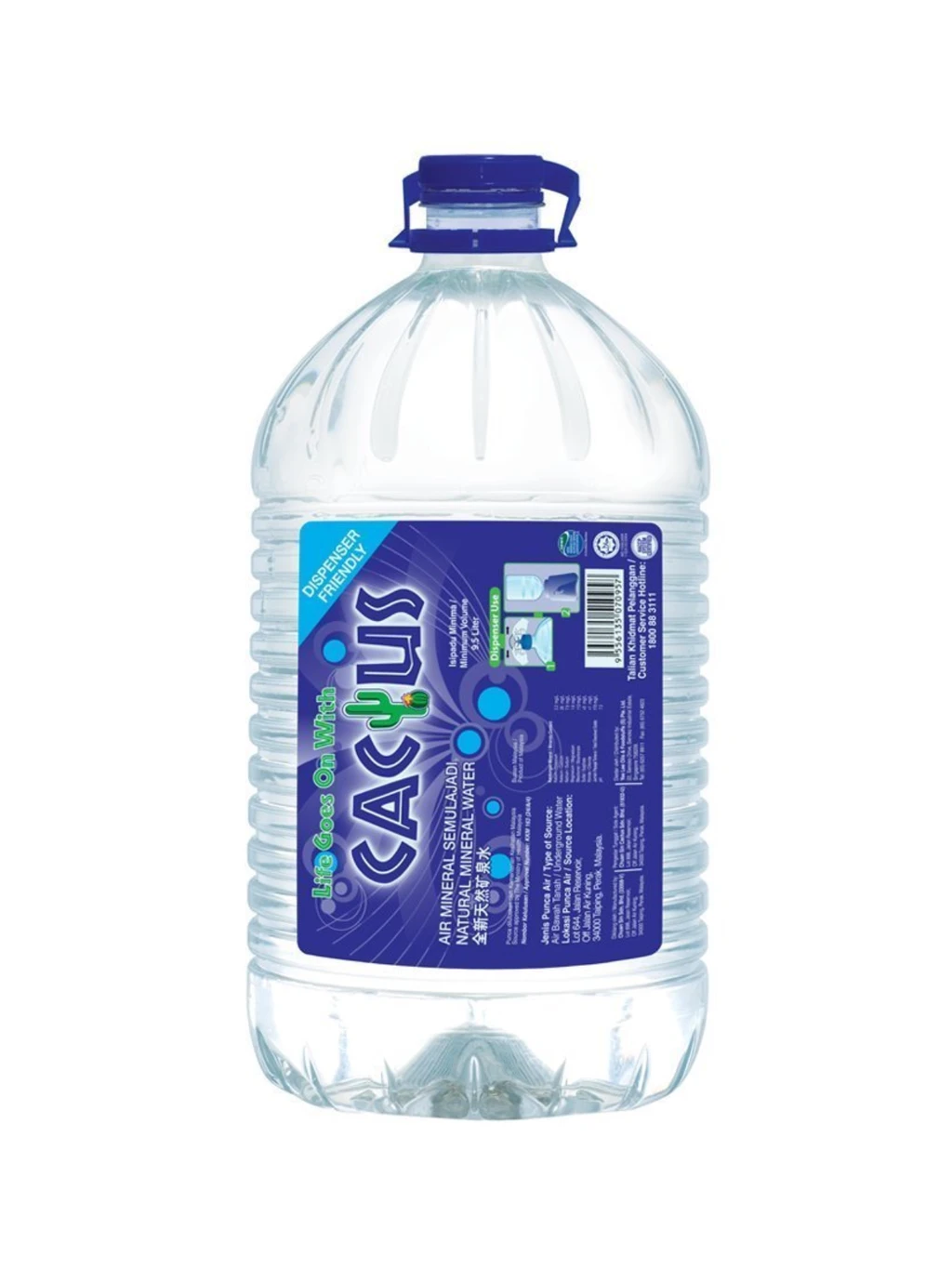 CACTUS MINERAL WATER 9.5L