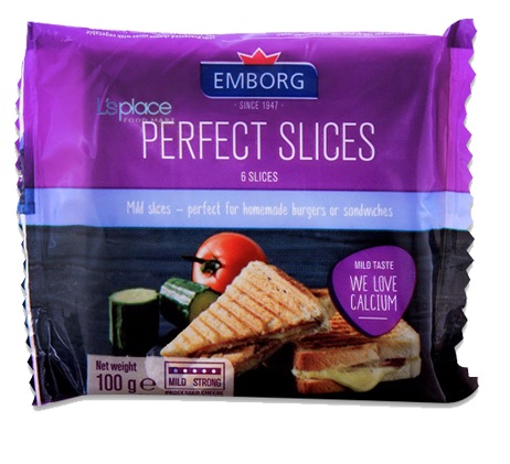 EMBORG PERFECT SLICE CHEESE 100G