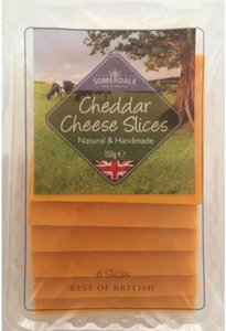 SOMERDALE SLICE CHEESE, 150G, RED CHEDDAR