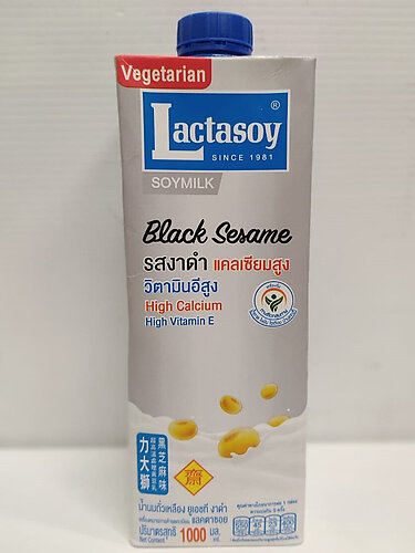 LACTASOY SOY MILK BLACK SESAME 1L