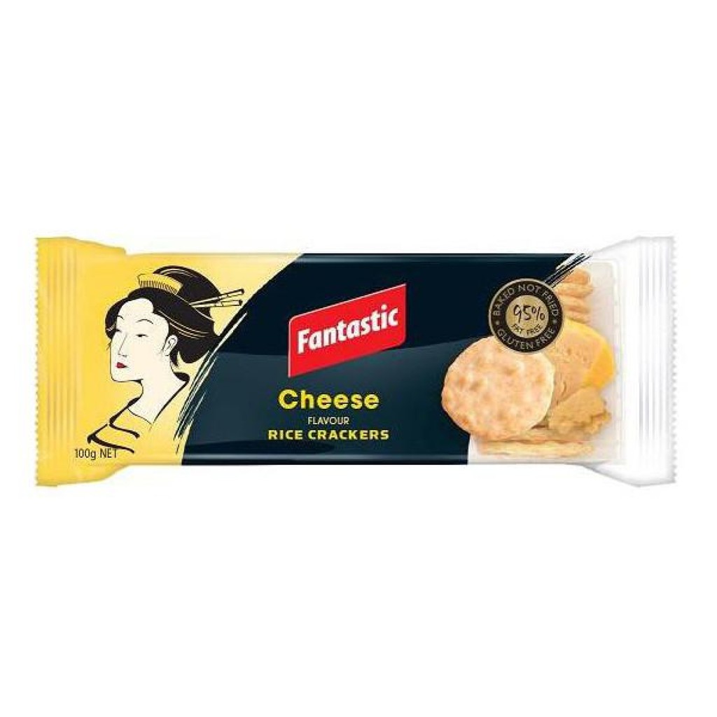 FANTASTIC CHEESE Rice CRACKERS 100G