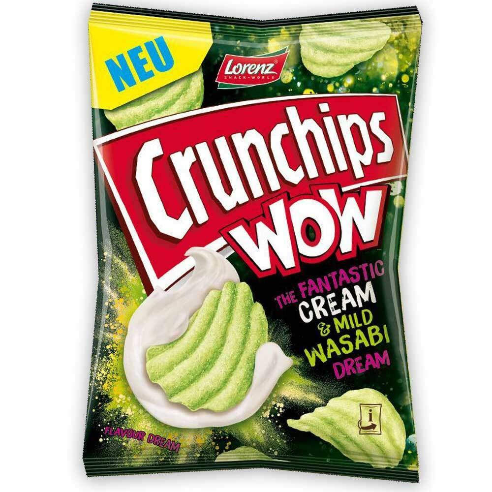 LORENZ CRUNCHIPS CREAM & MILD WASABI