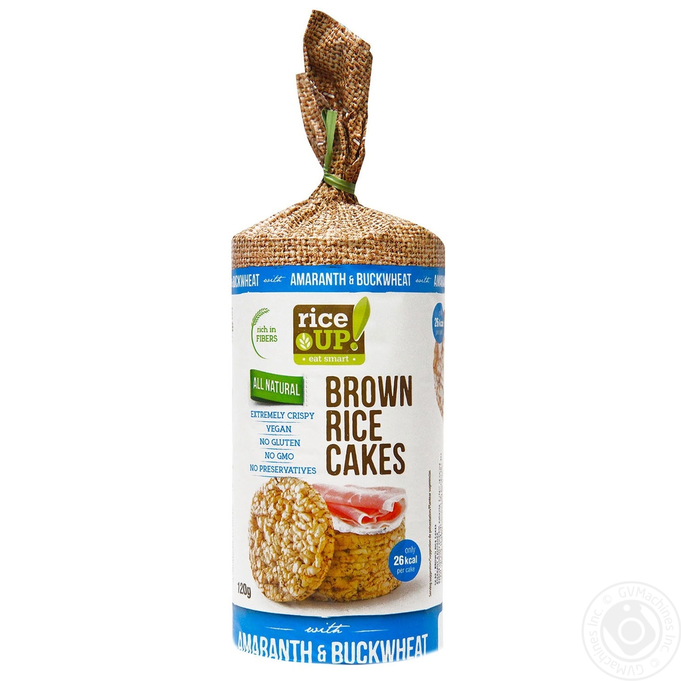 Rice UP BROWN Rice CAKE AMARANTH & BUCKWHEAT 120G