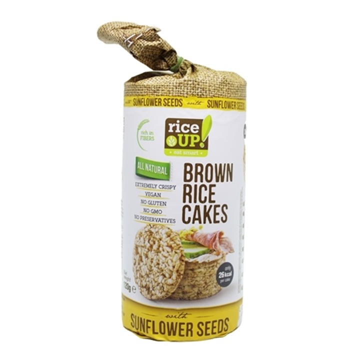 Rice UP BROWN Rice CAKE SUNFLOWER SEEDS 120G