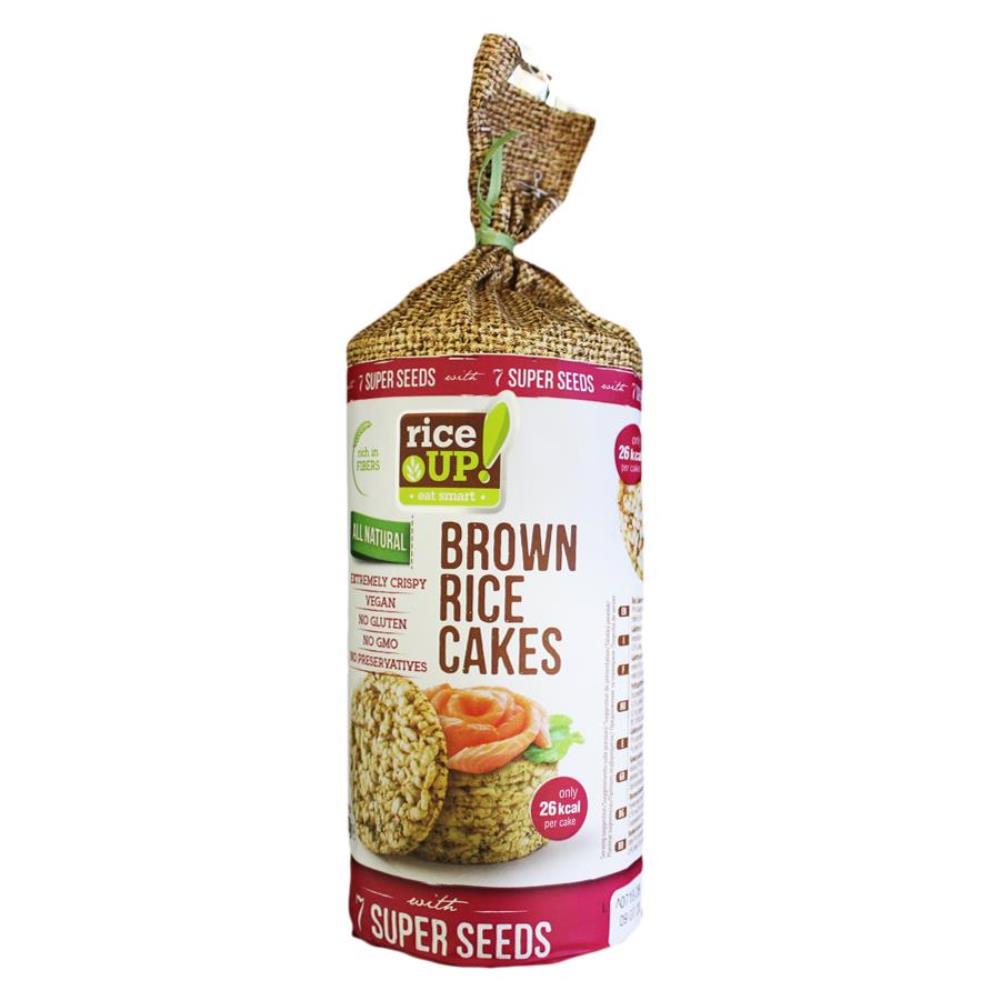 Rice UP BROWN Rice CAKE WITH 7 SUPER SEEDS 120G