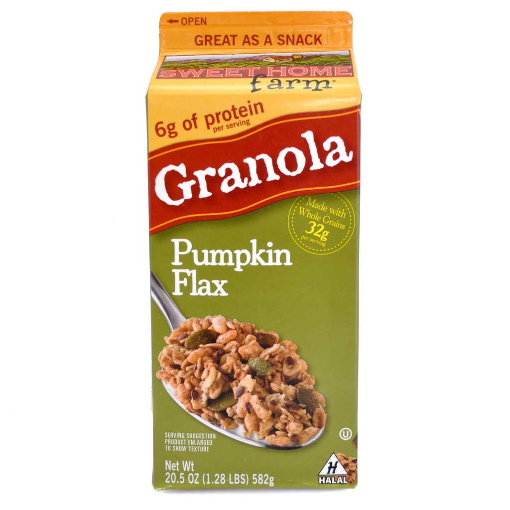 SWEET HOME FARM PUMPKIN FLAX GRANOLA, 582G