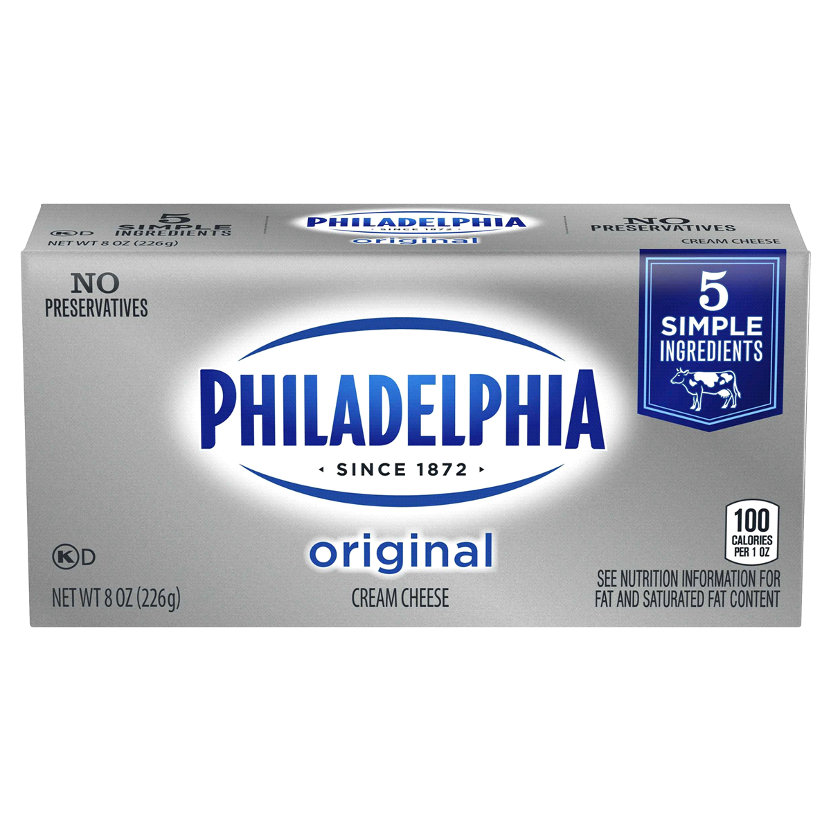 PHILADELPHIA BRICK CREAM CHEESE 8OZ