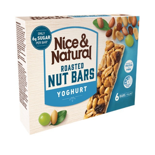 NICE & NATURAL YOGHURT ROASTED NUT BAR, 192G