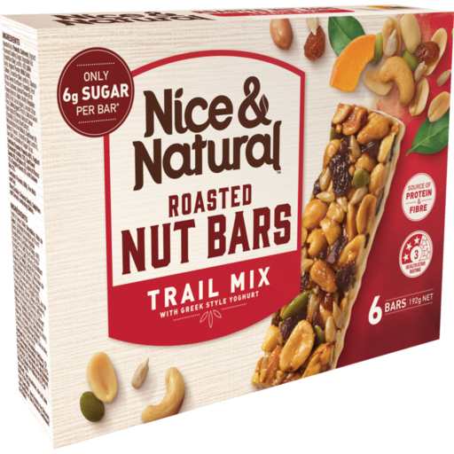 NICE & NATURAL TRAIL MIX ROASTED NUT BAR, 192G