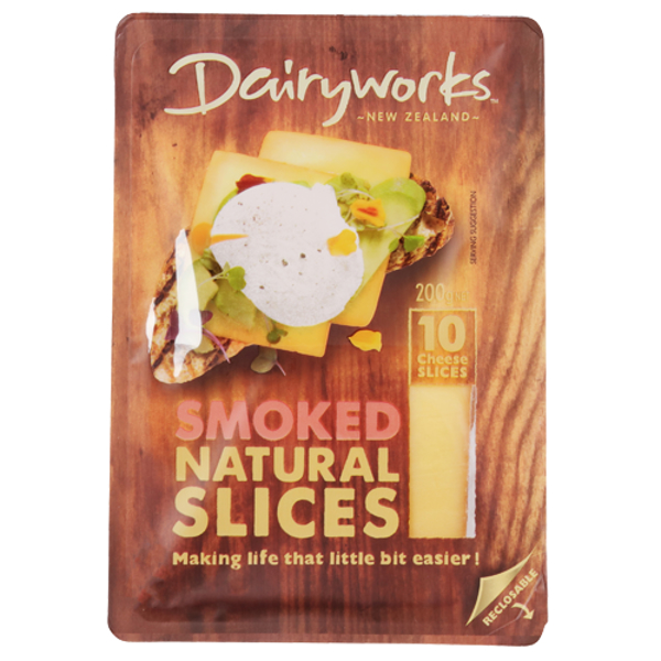 DAIRYWORKS SMOKED NATURAL SLICES 200G