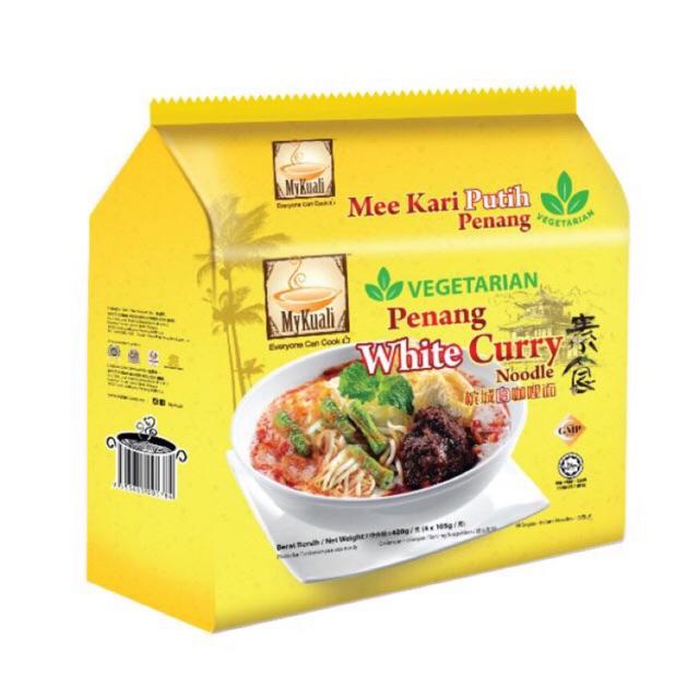 PENANG VEGE WHITE CURRY NOODLES 4X105G