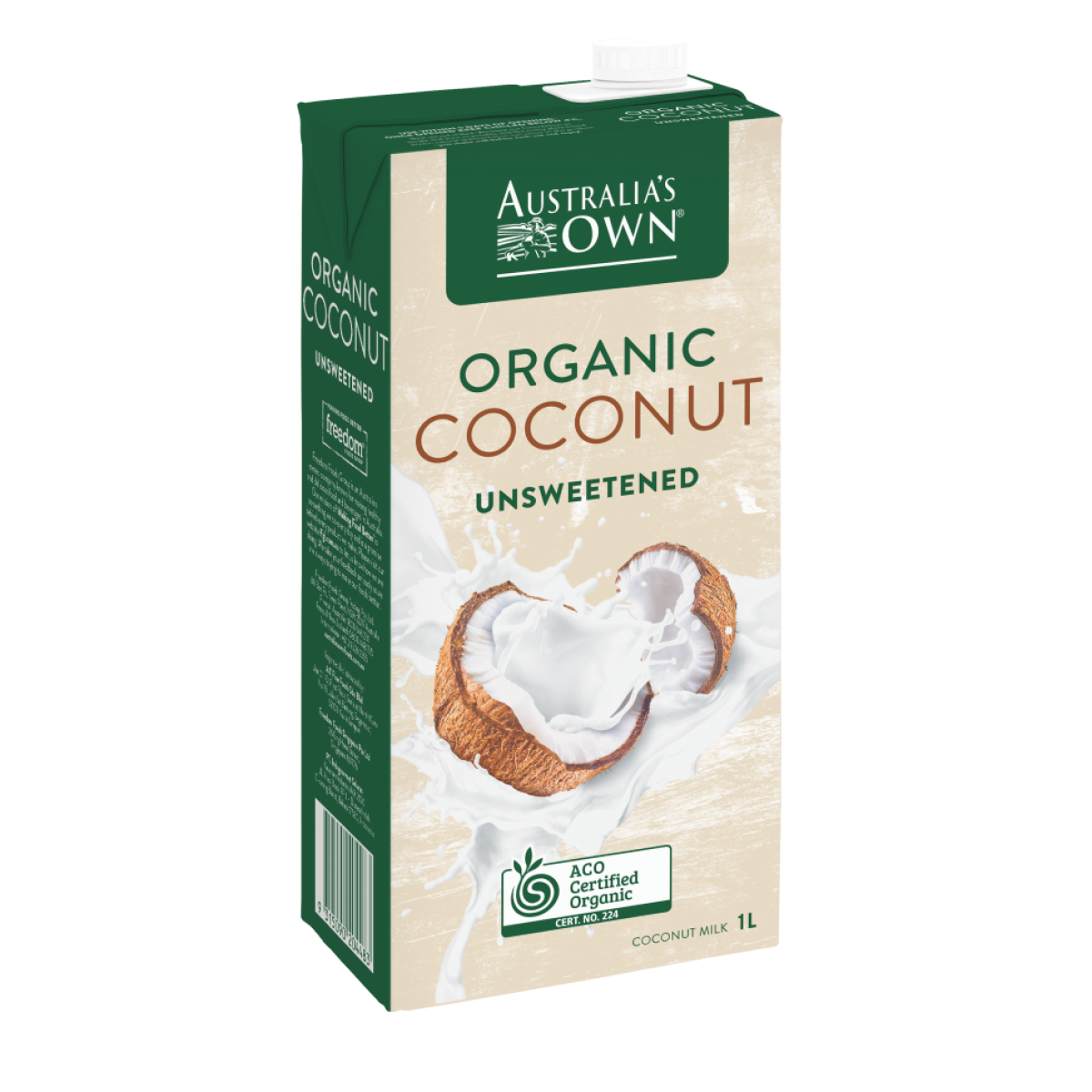 AUSTRALIA'S OWN UNSWEETENED COCONUT MILK 1L