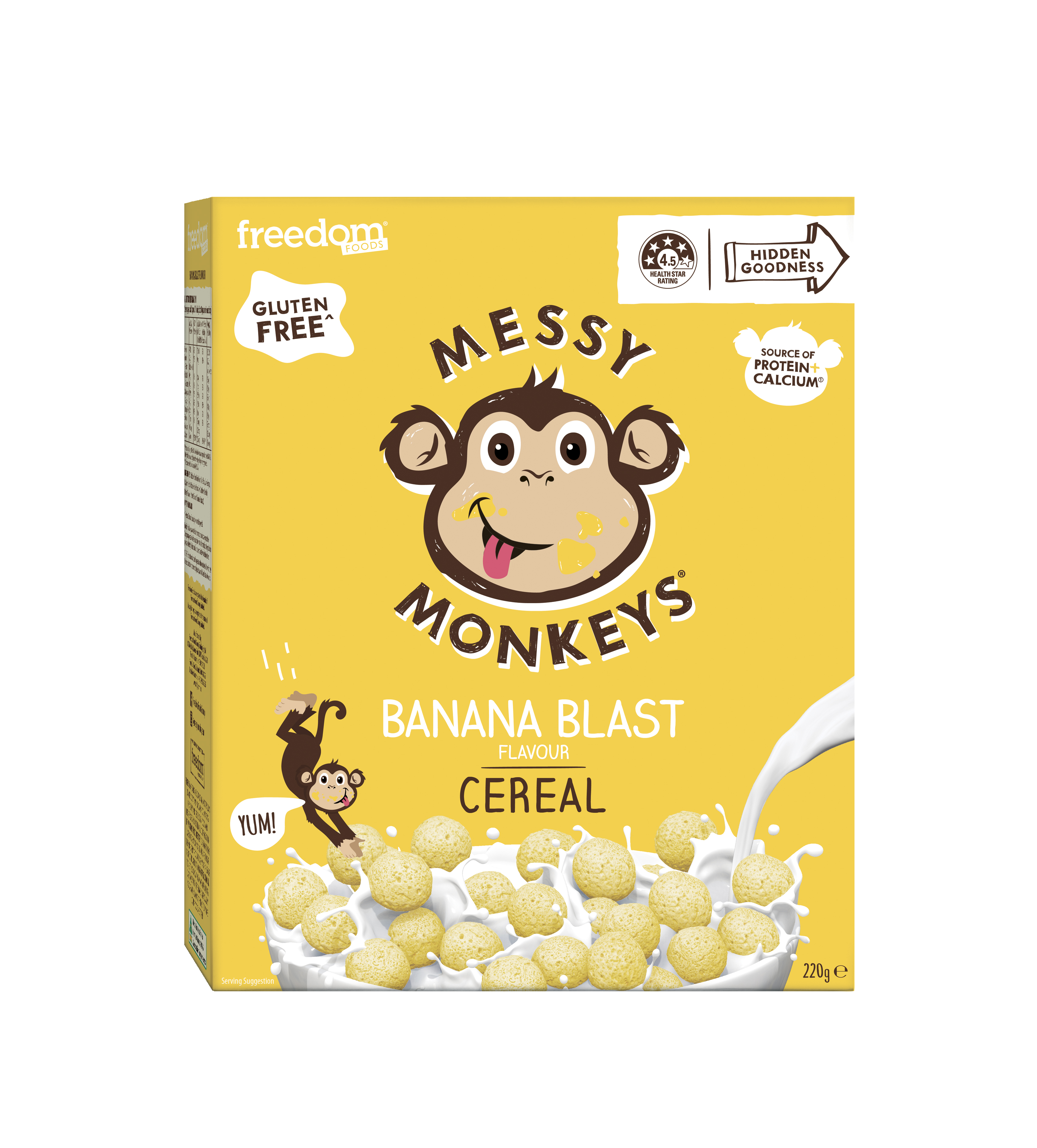 MESSY MONKEYS BANANA BLAST CEREAL 220G