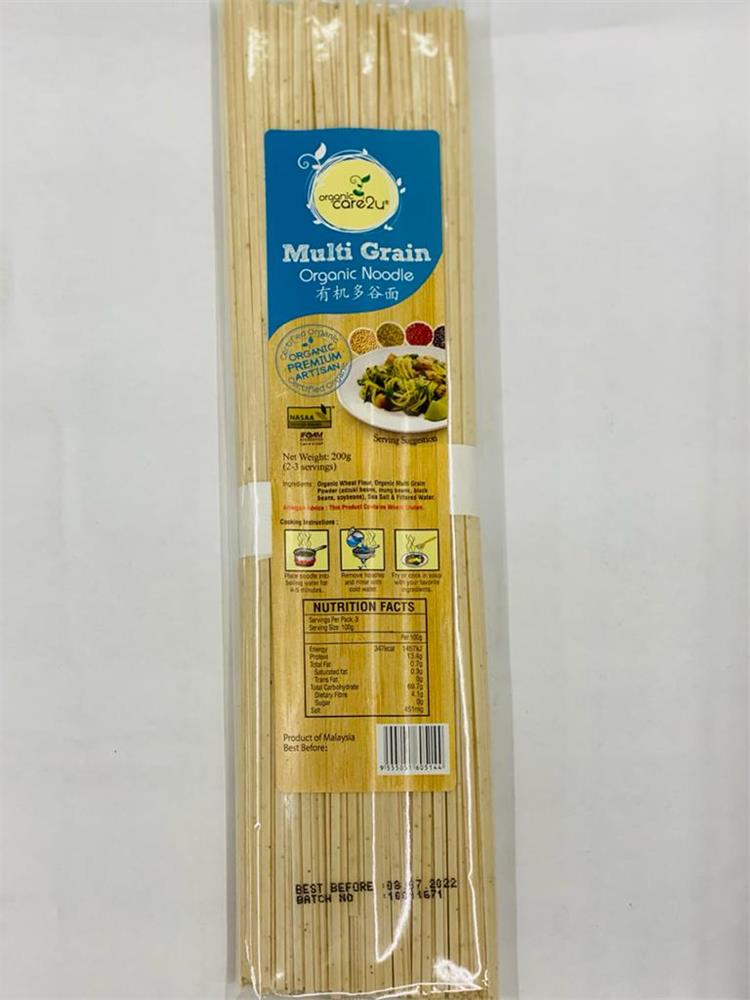 OC2U ORGANIC NOODLE, 200G, MULTI GRAIN