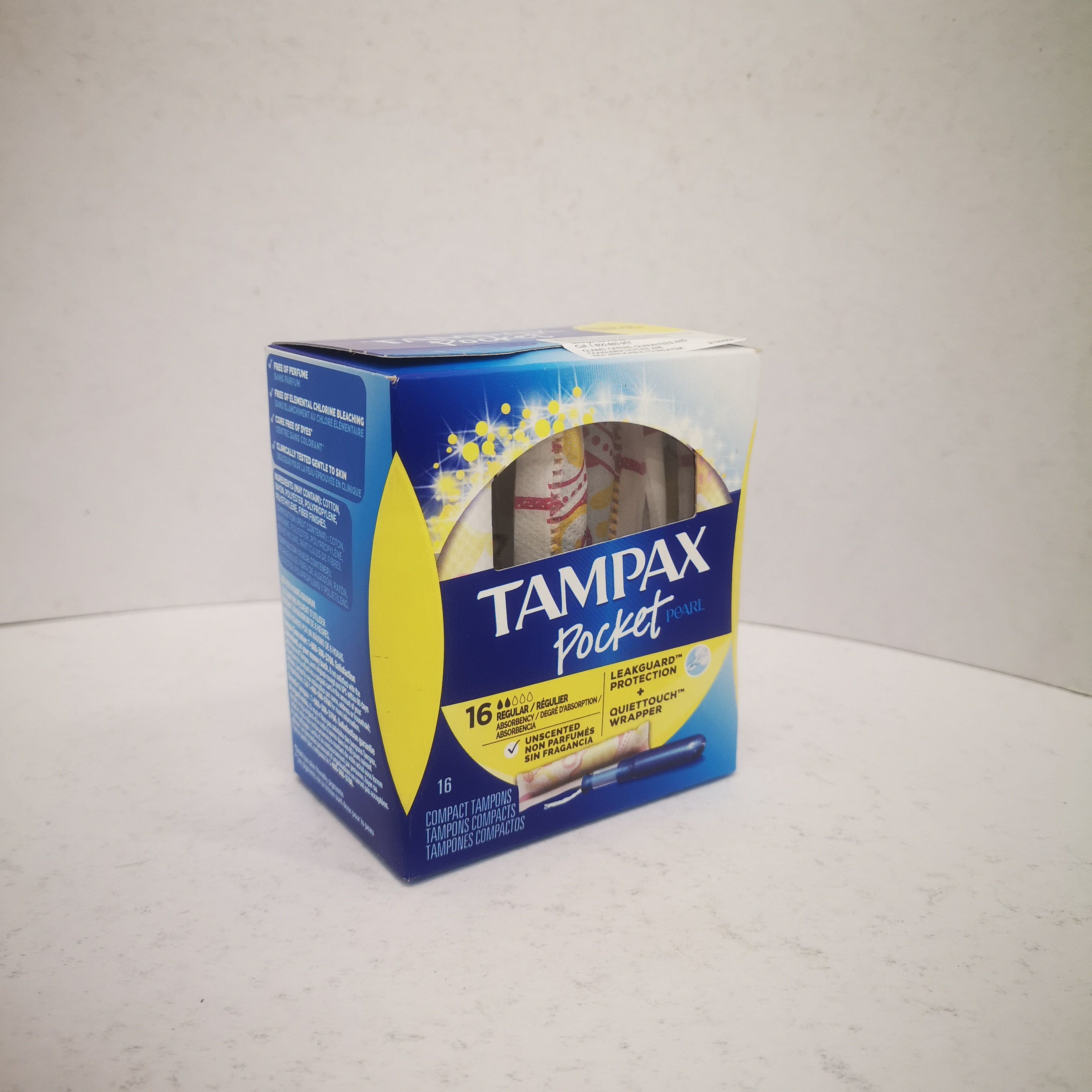 TAMPAX POCKET PEARL, 16S, RGLR