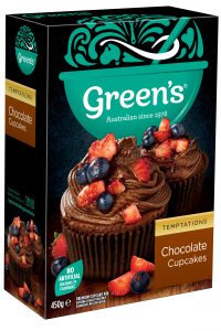 GREENS TEMP CHOC CUPCAKES 450G