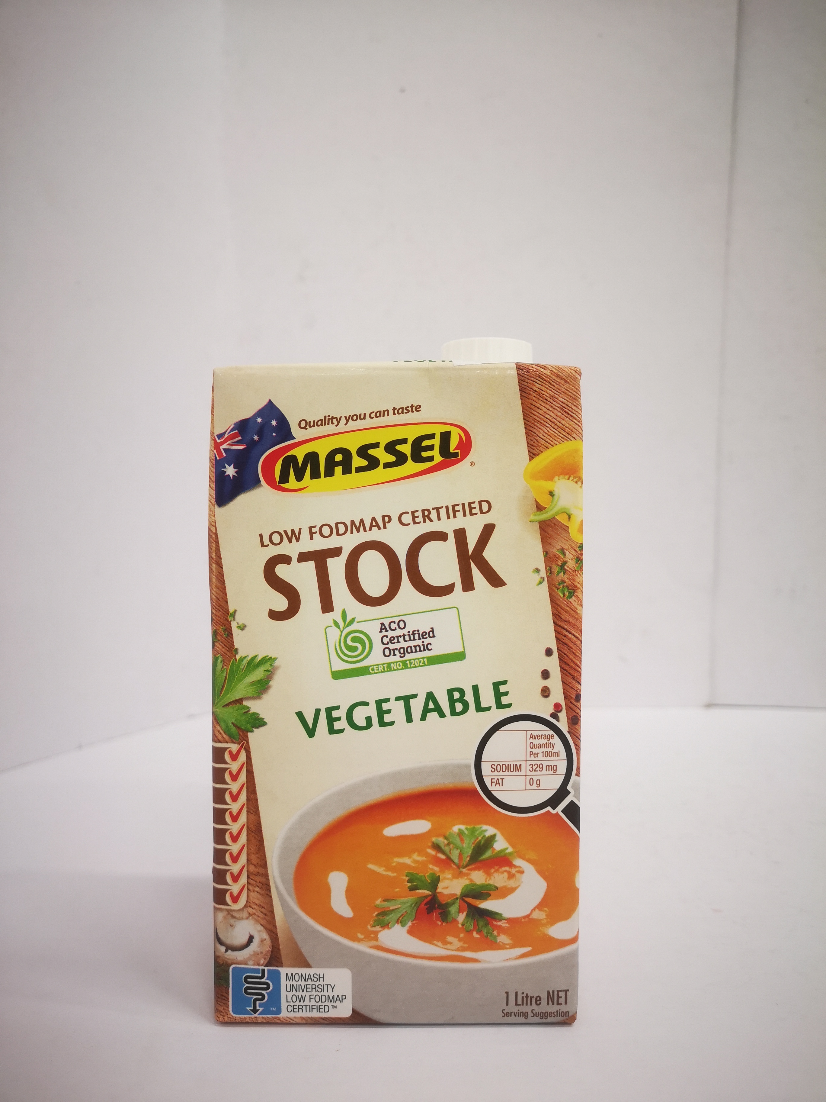 MASSEL ORGANIC LIQUID STOCK VEGETABLE, 1L