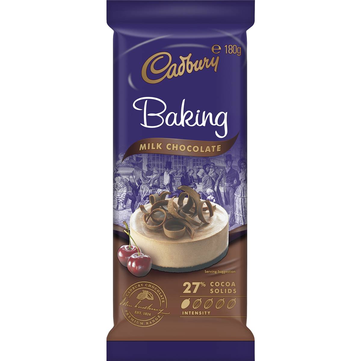 CADBURY MILK BAKING COOKING CHOCOLATE, 180G