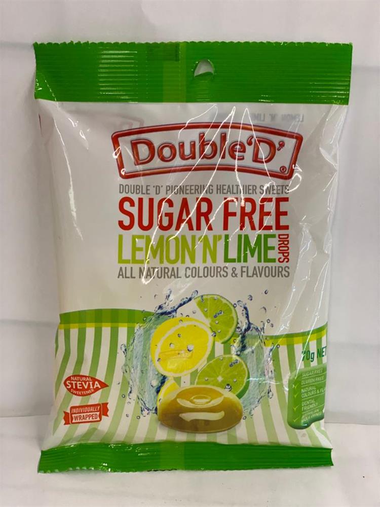 DOUBLE D FAMILY BAG, 70G, LEMON N LIME Sugar FREE