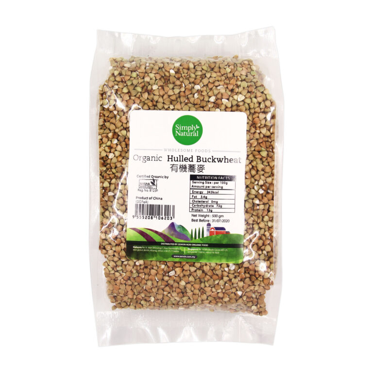 ORGANIC HULLED BUCKWHEAT 500G