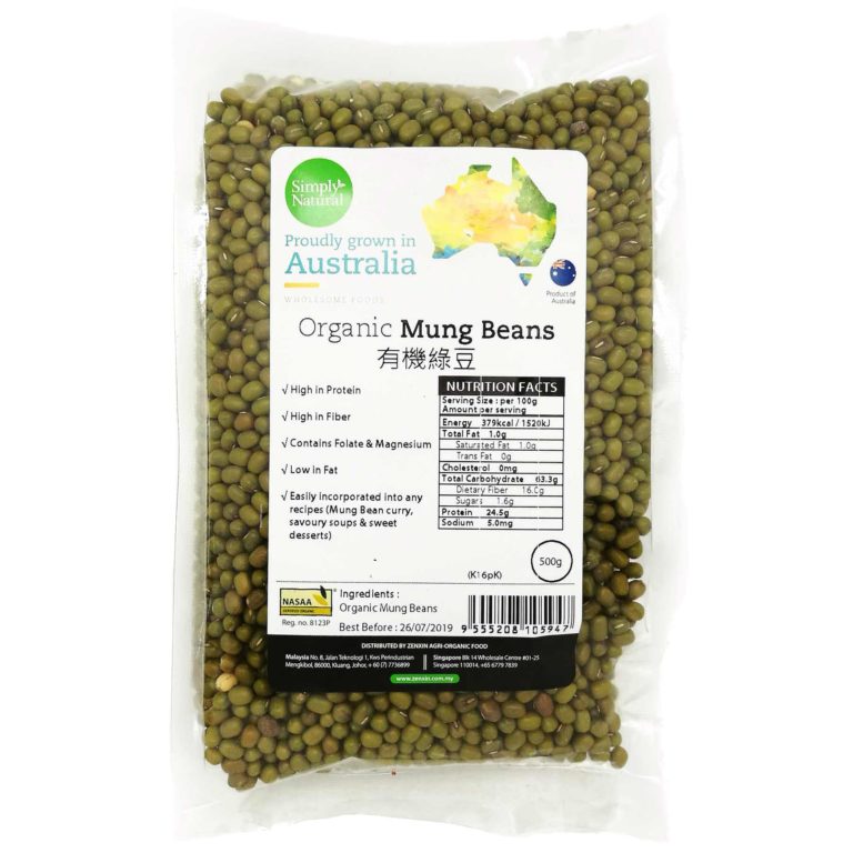 ORGANIC MUNG BEANS, 500G, ASTRLIA