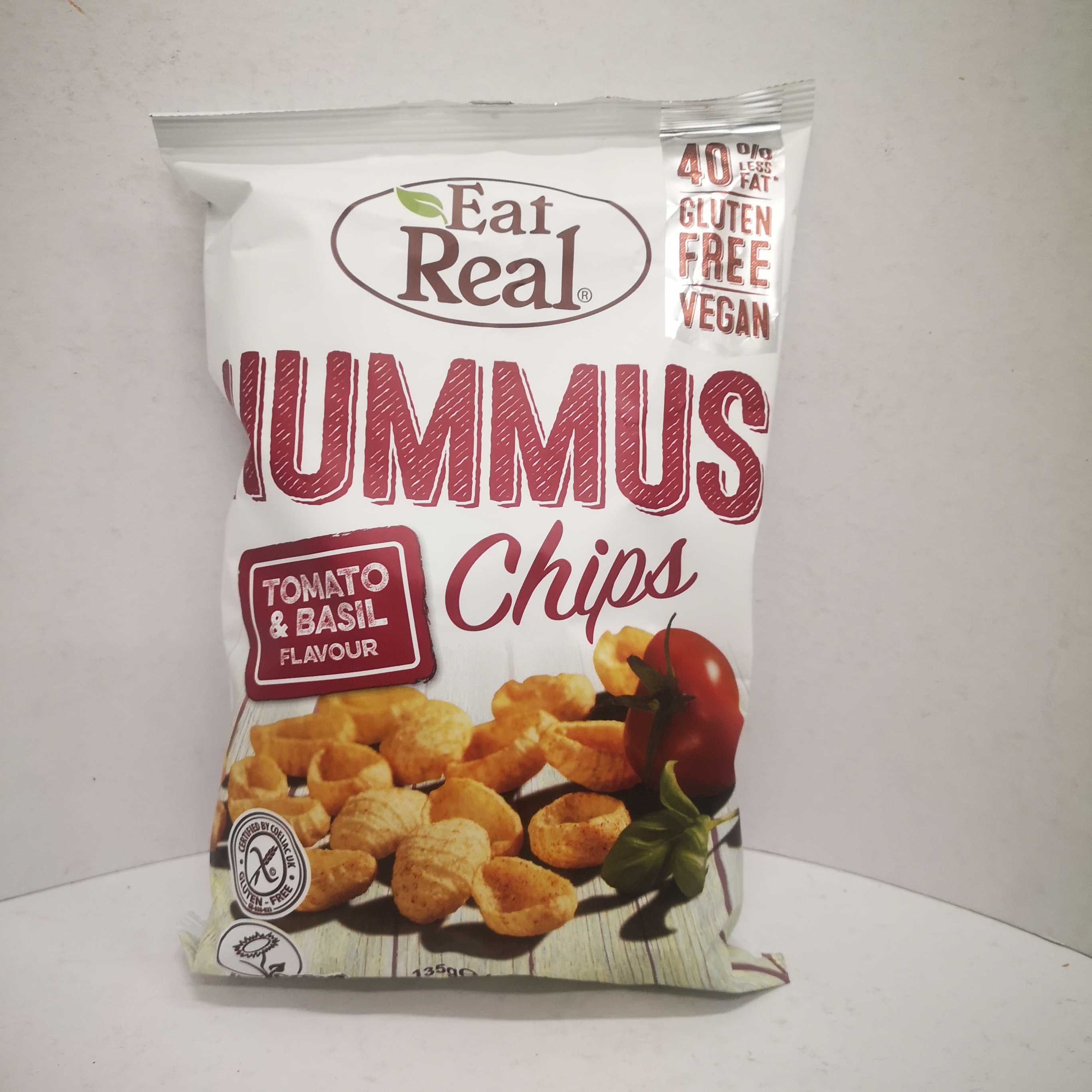 EAT REAL HUMMUS CHIPS, 135G, T/BSIL