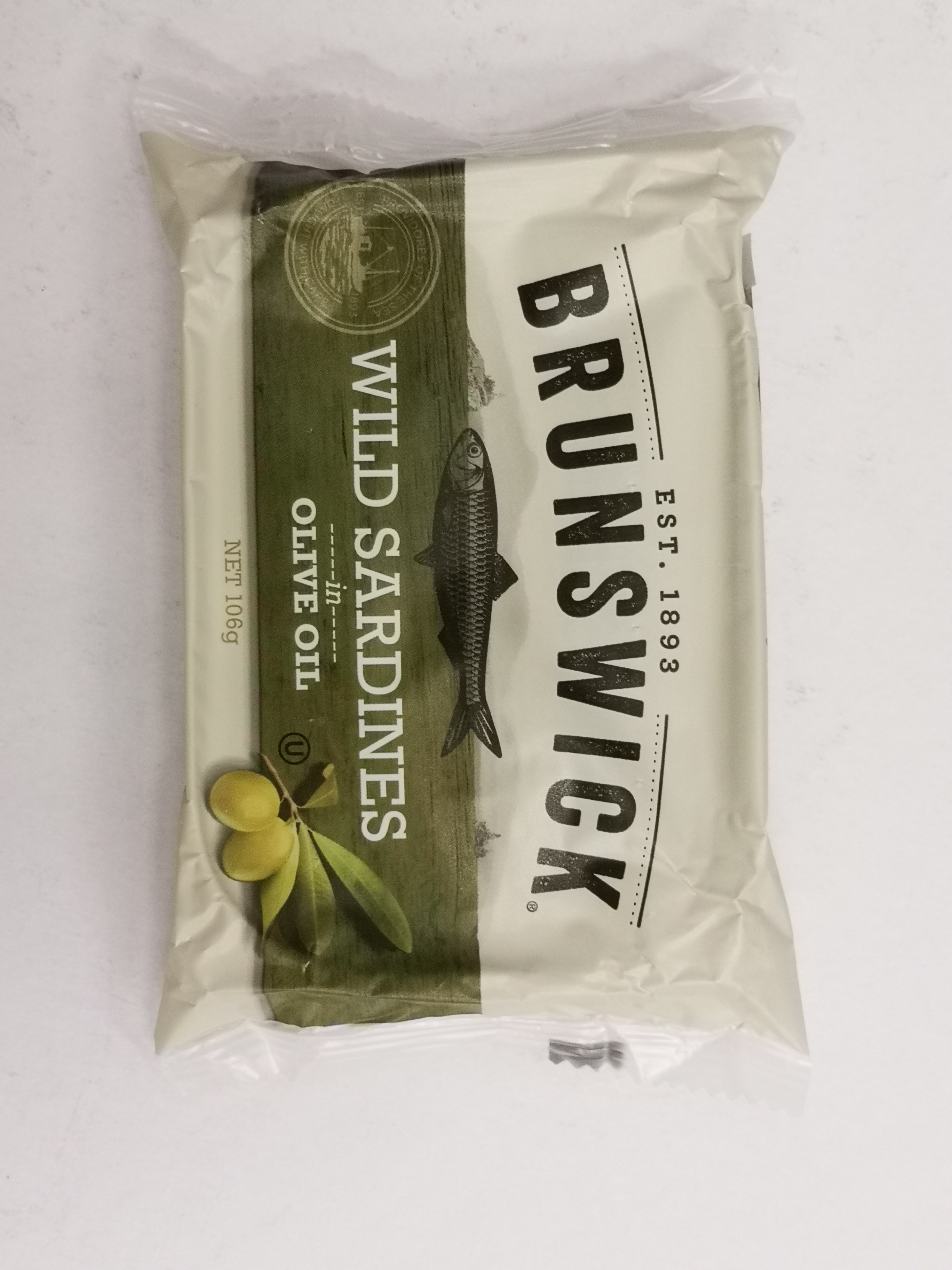 BRUNSWICK WILD SARDINE IN OLIVE OIL, 106G