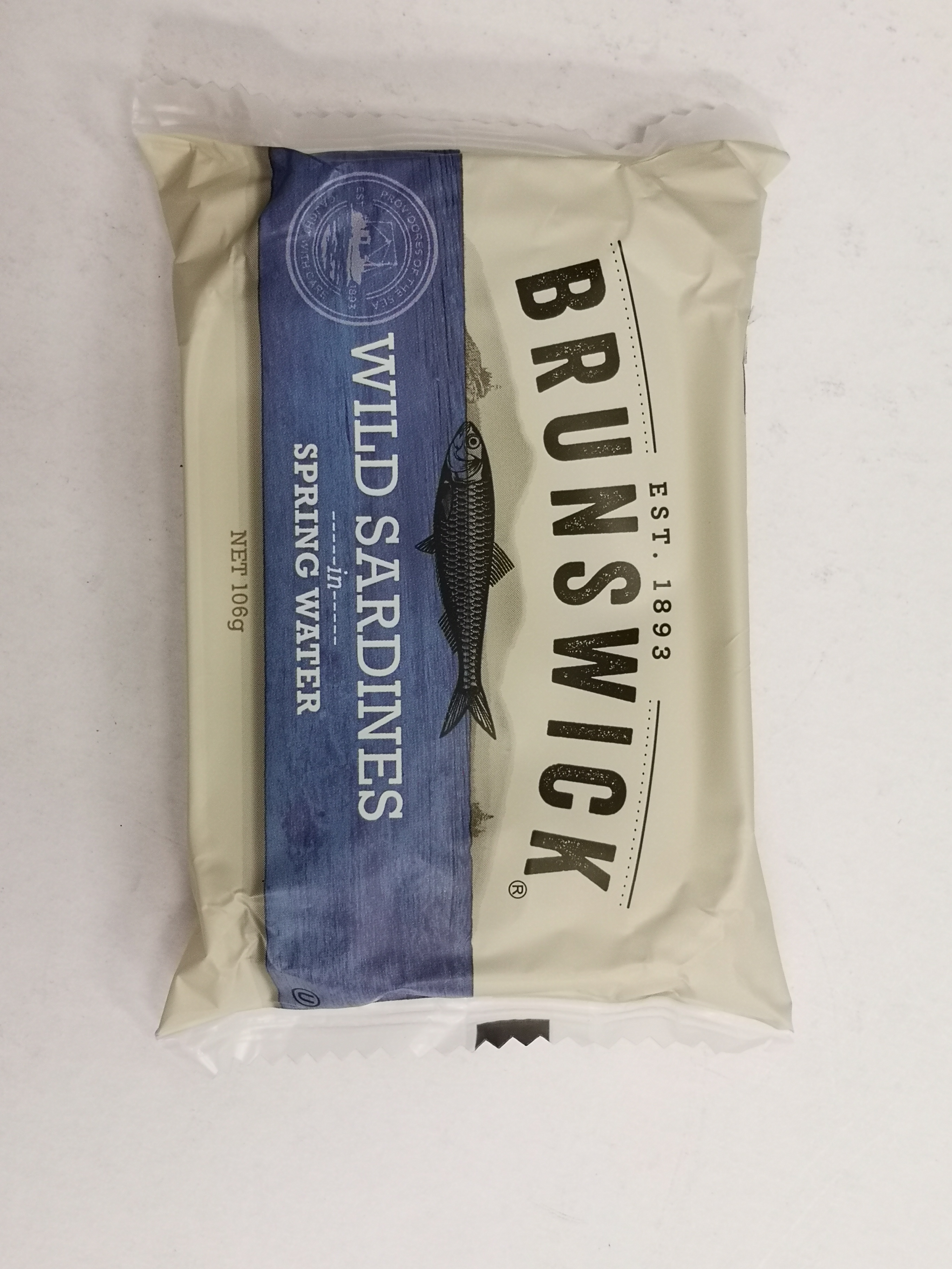 BRUNSWICK WILD SARDINE IN SPRING WATER, 106G