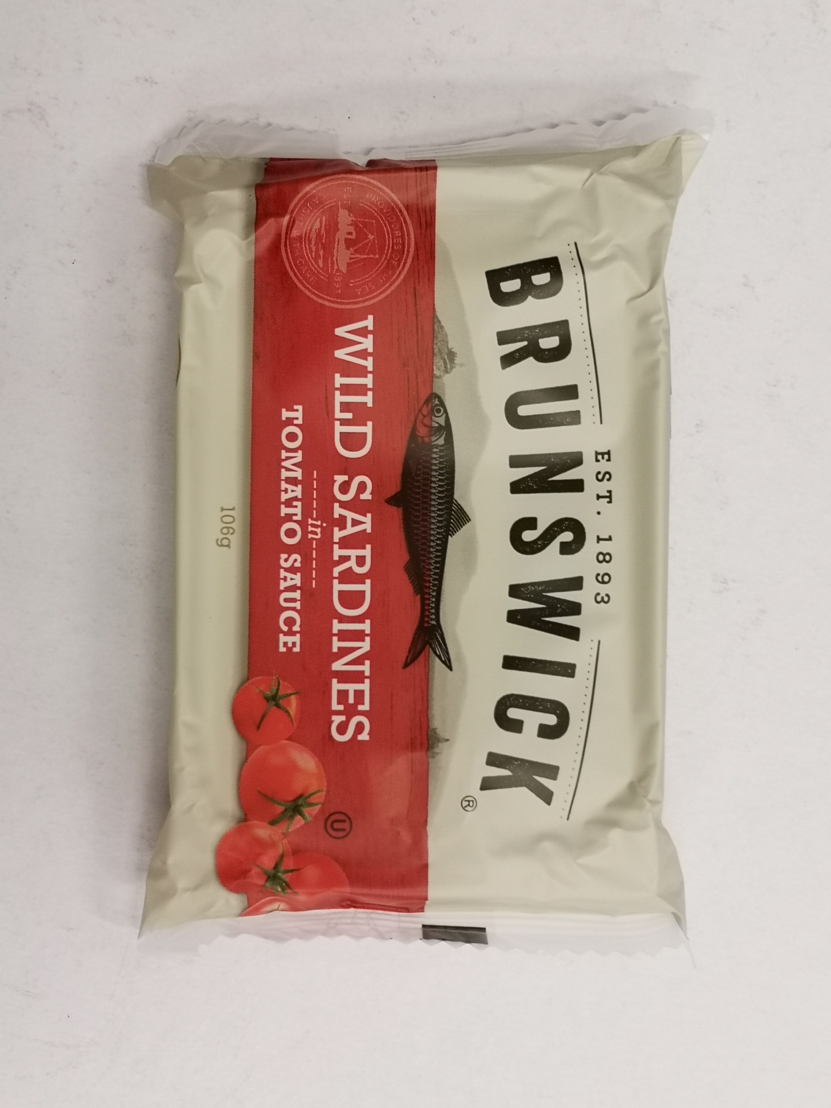 BRUNSWICK WILD SARDINE IN TOMATO SAUCE, 106G