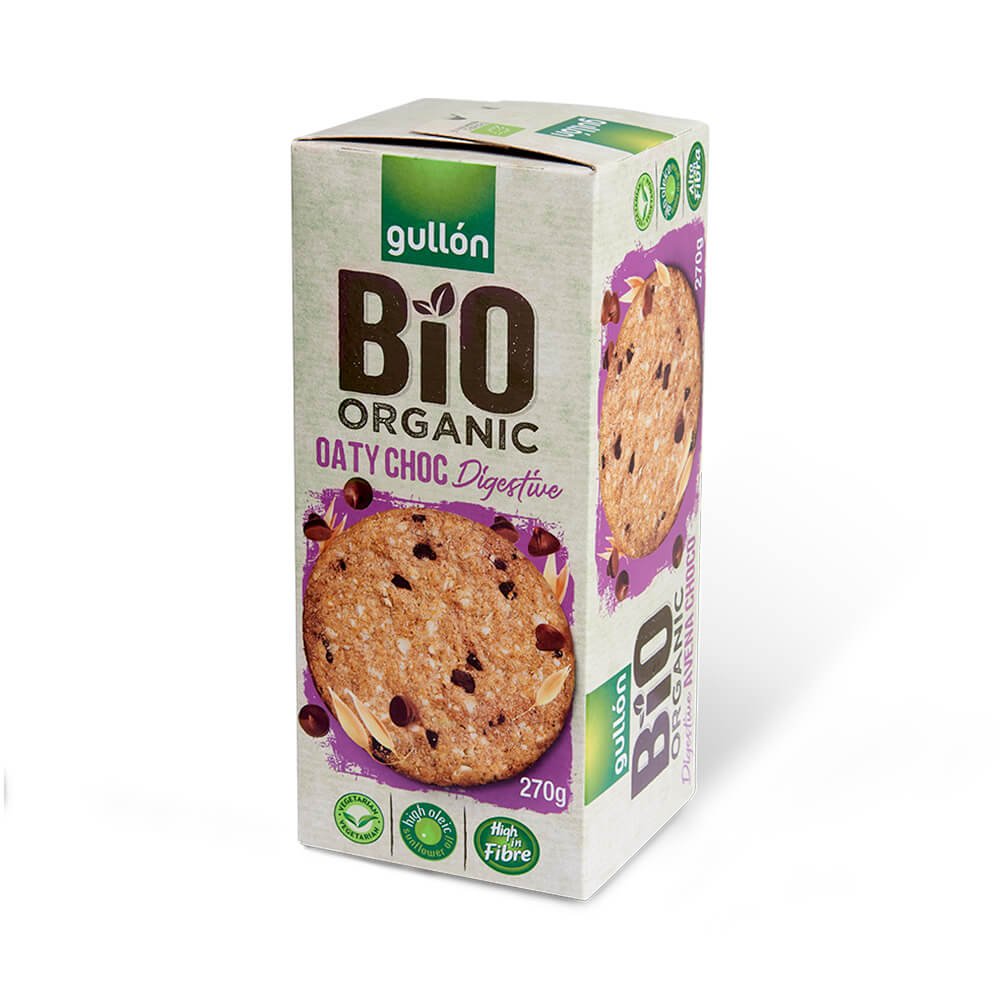 GULLON BIO ORGANIC OATY CHOC DIGESTIVE 270G