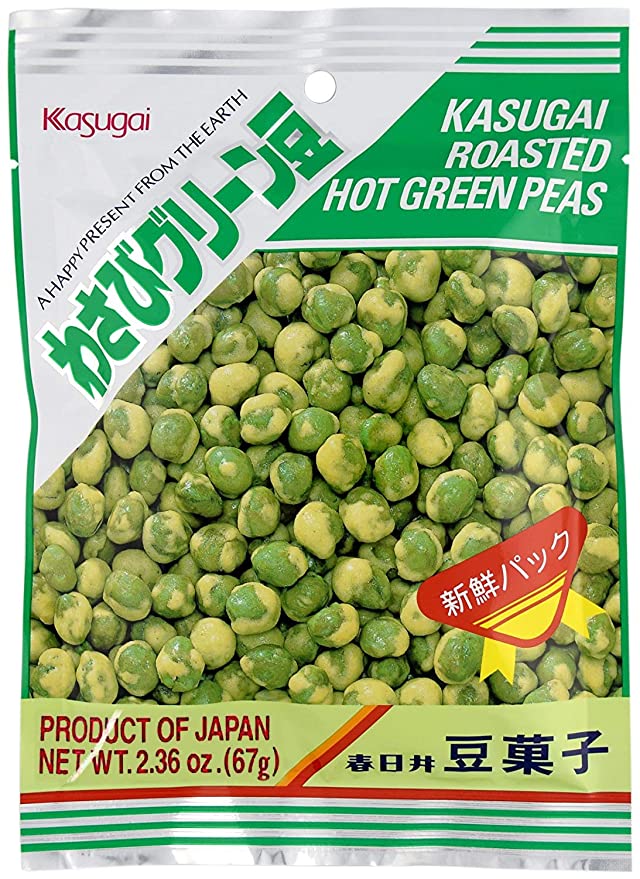 KASUGAI ROASTED HOT GREEN PEAS 265G