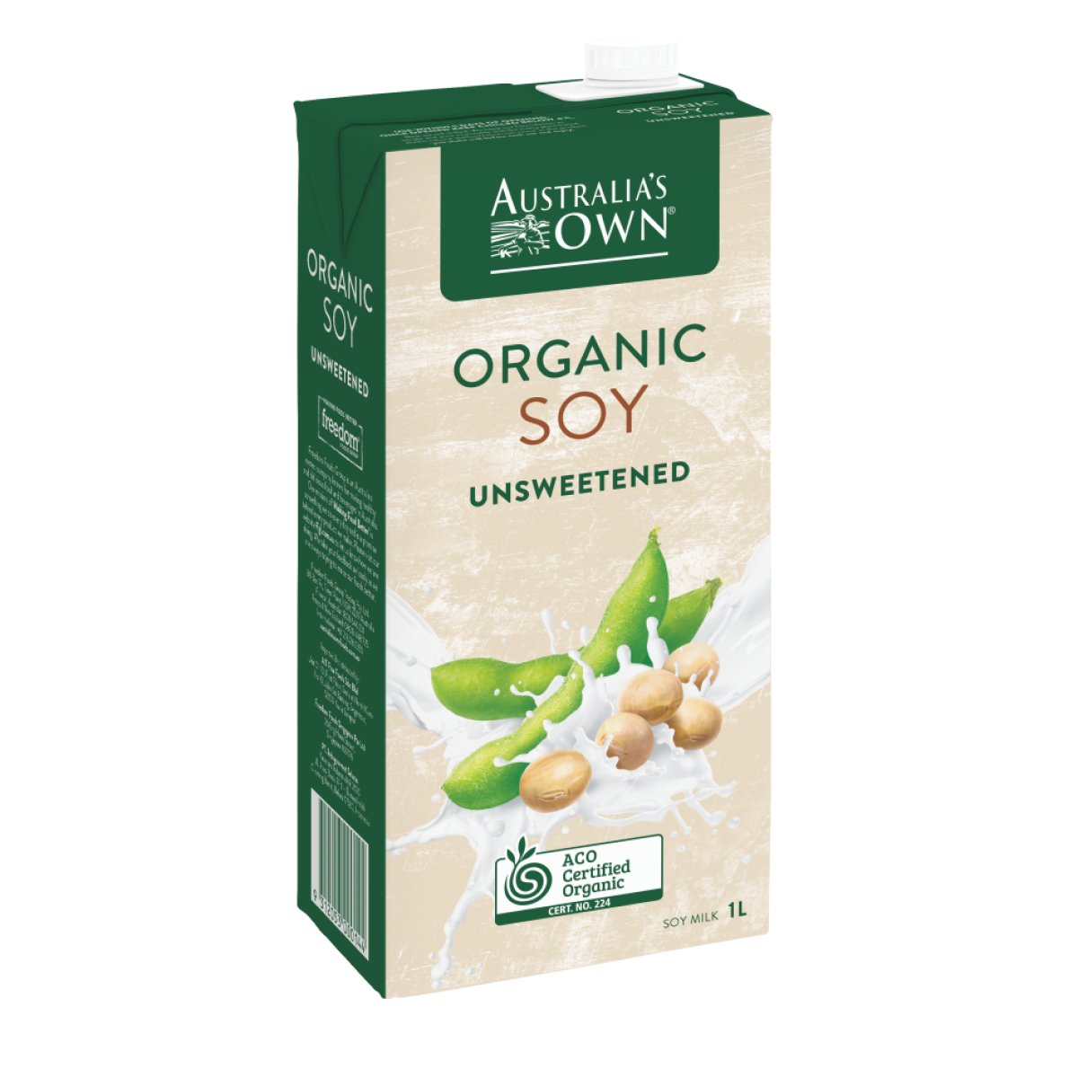 AUSTRALIA'S OWN ORGANIC UNSWEETEND SOY MILK 1L