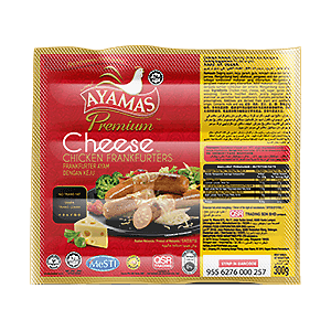 AYAMAS CHICKEN FRANKFURTER CHEESE 300G