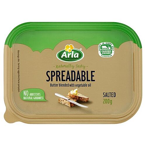 ARLA SPREADABLE SALTED BUTTER 200G