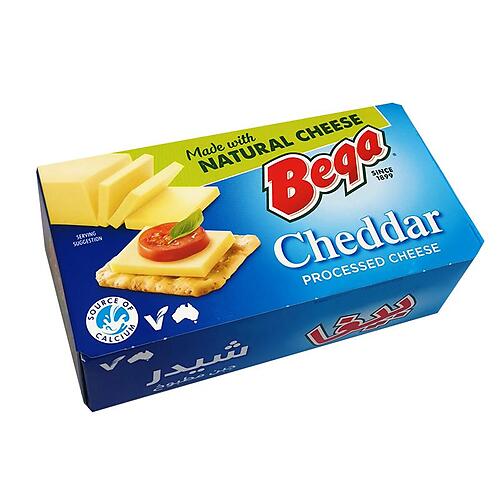 BEGA BLOCK CHEDDAR CHEESE 250G