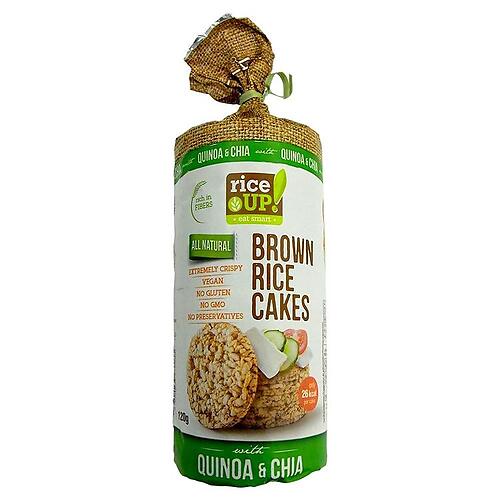 Rice UP BROWN Rice CAKE QUINOA & CHIA 120G