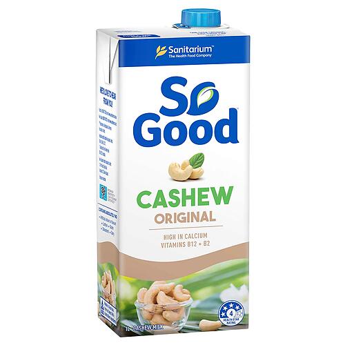 SANITARIUM SO GOOD CASHEW UNSWEETENED MILK ORG 1L