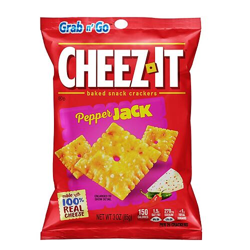 CHEEZ-IT GRAB N' GO PEPPER JACK CRACKERS 85G