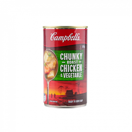 CAMPBELLS SOUP, 505G, CHUNKY ROAST CHIC & VEG