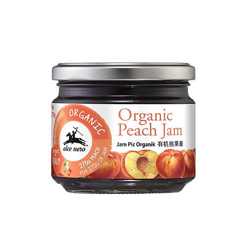 ALCE NERO ORGANIC PEACH JAM, 270G