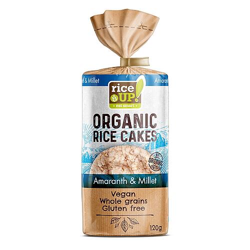 Rice UP BROWN Rice CAKES AMARANTH & MILLET 120G